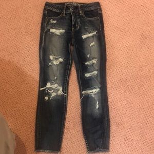American Eagle ripped jeans